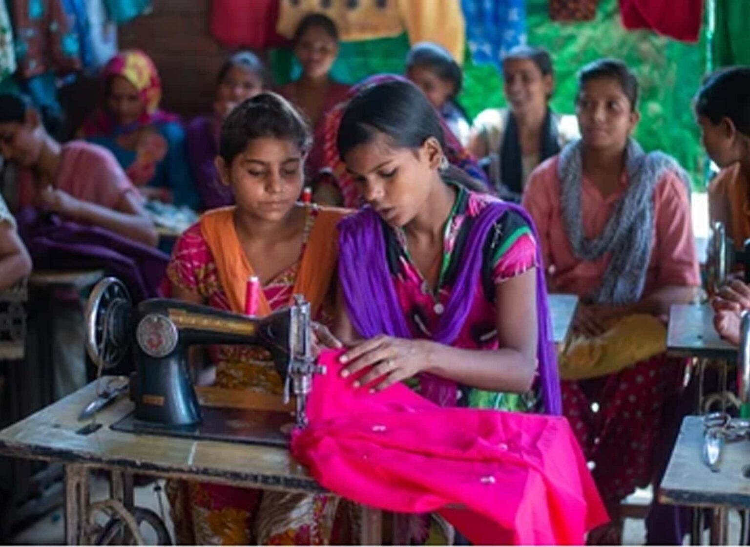 Women working together